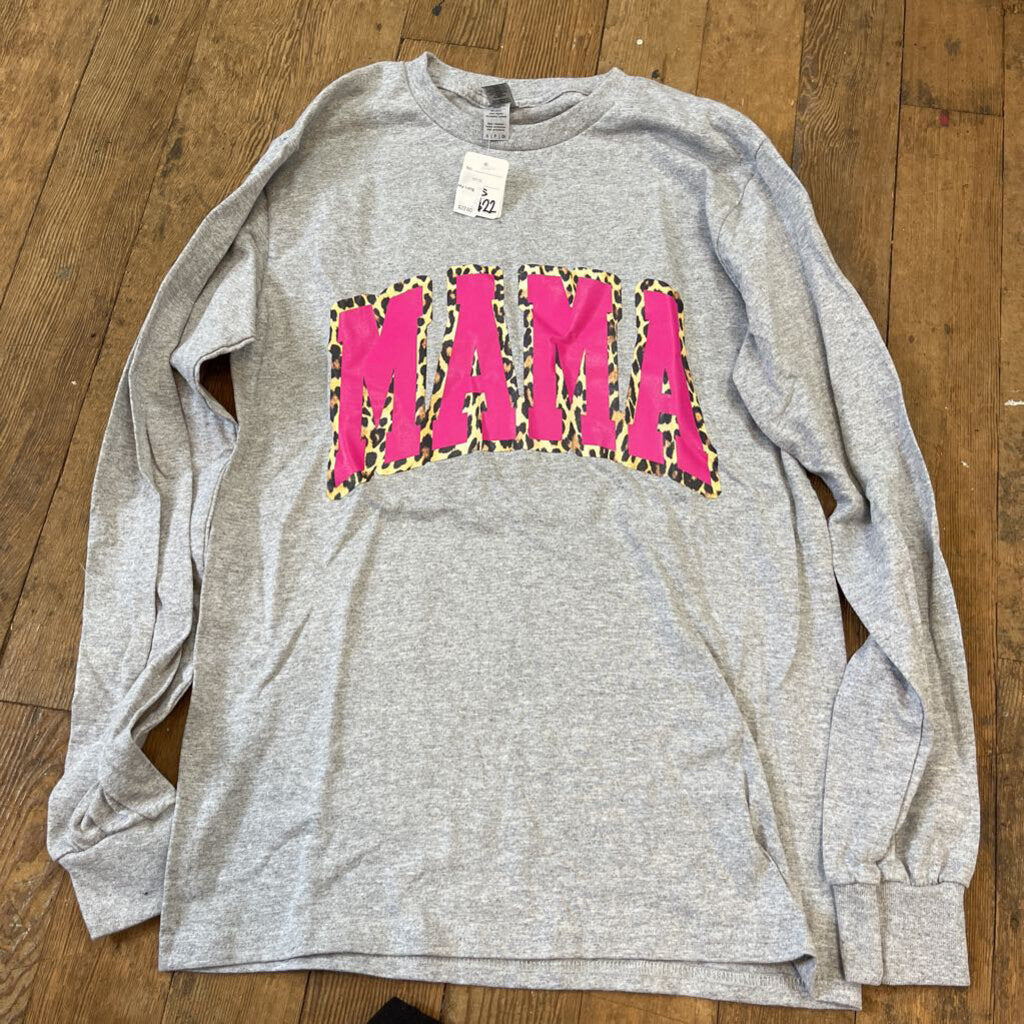 Grey Long Sleeve Mama