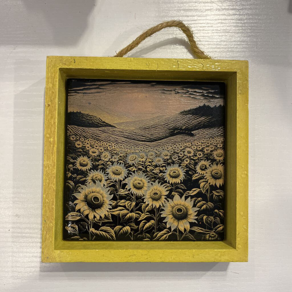 Sunflower Painted Tile