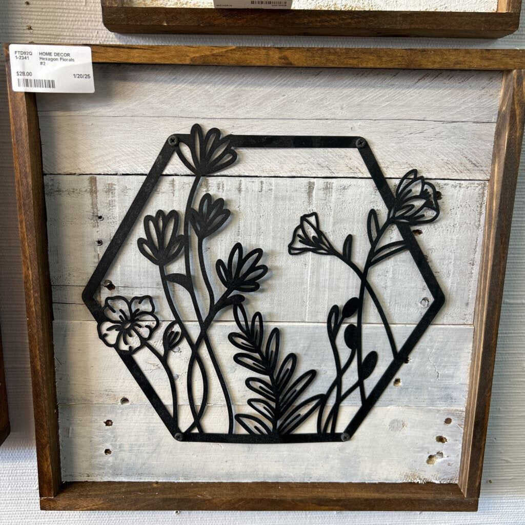 Hexagon Florals #2