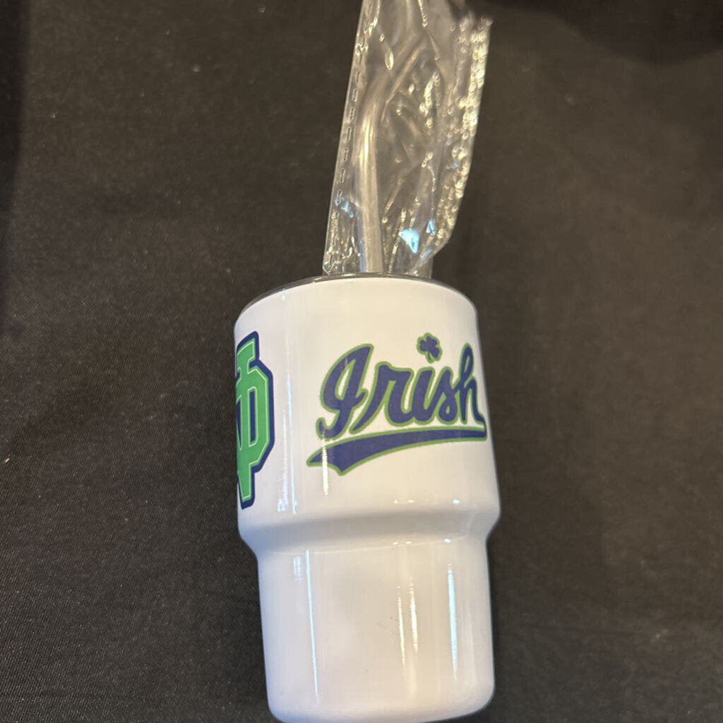 ND 3 Logos Blue & Green 3oz mini tumbler