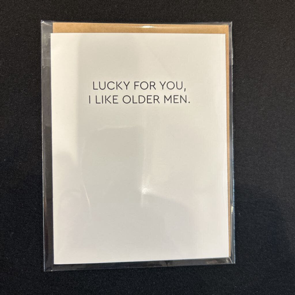 Like Older Men, Card