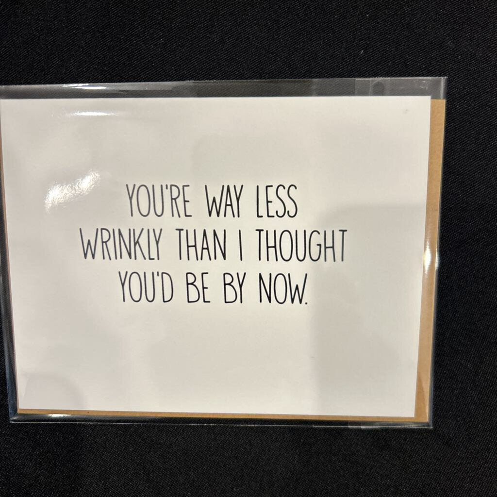 Way Less Wrinkly, Card