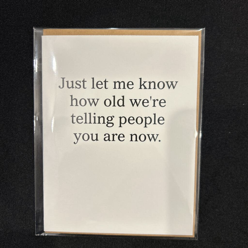 Let Me Know, Card