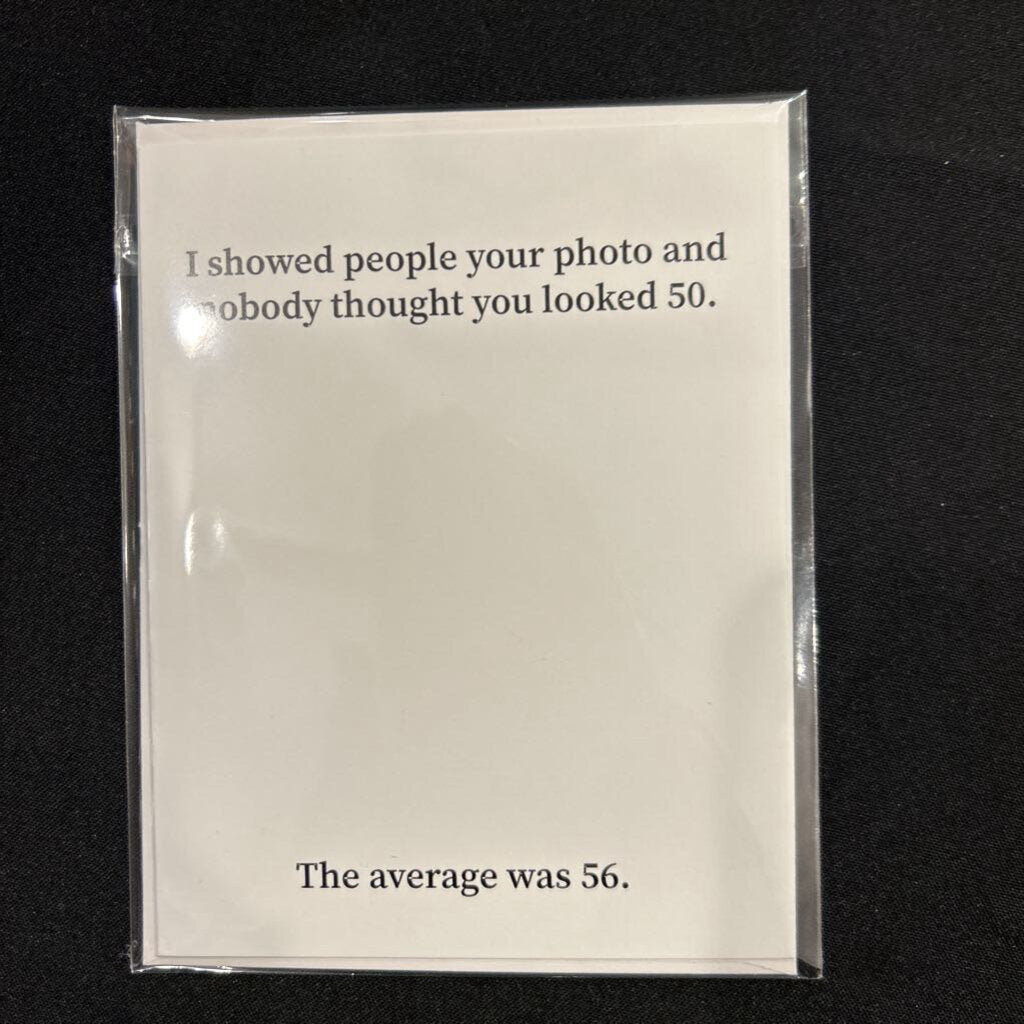56 Average, Card