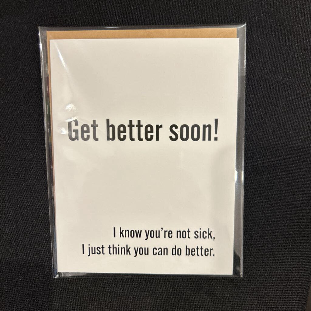 Get Better Soon, Card