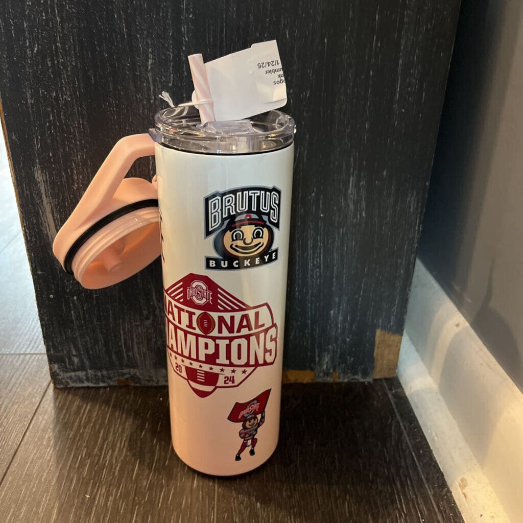 OSU Natty Logos w/ Trophy pink ombre 20oz Tumbler