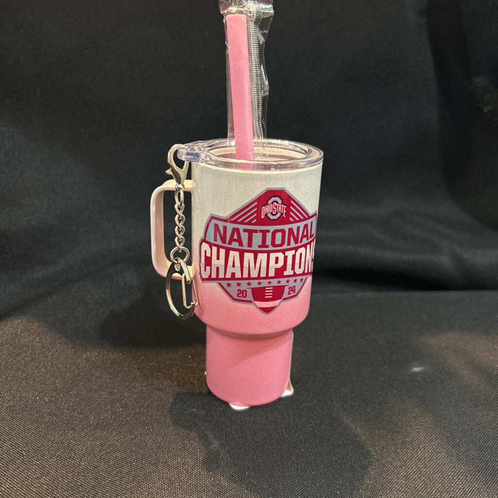 OSU Natty Red/Gray Logo KC Pink Ombre Tumbler 4oz