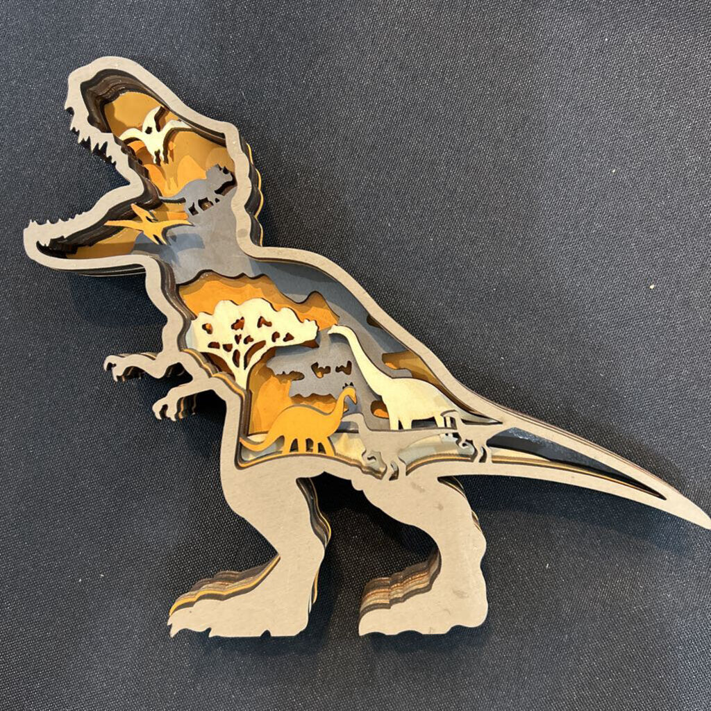 T-Rex Layered 3D Decor