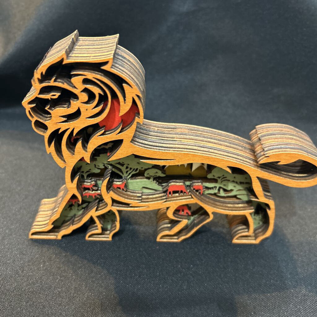 Lion Layered 3D Decor