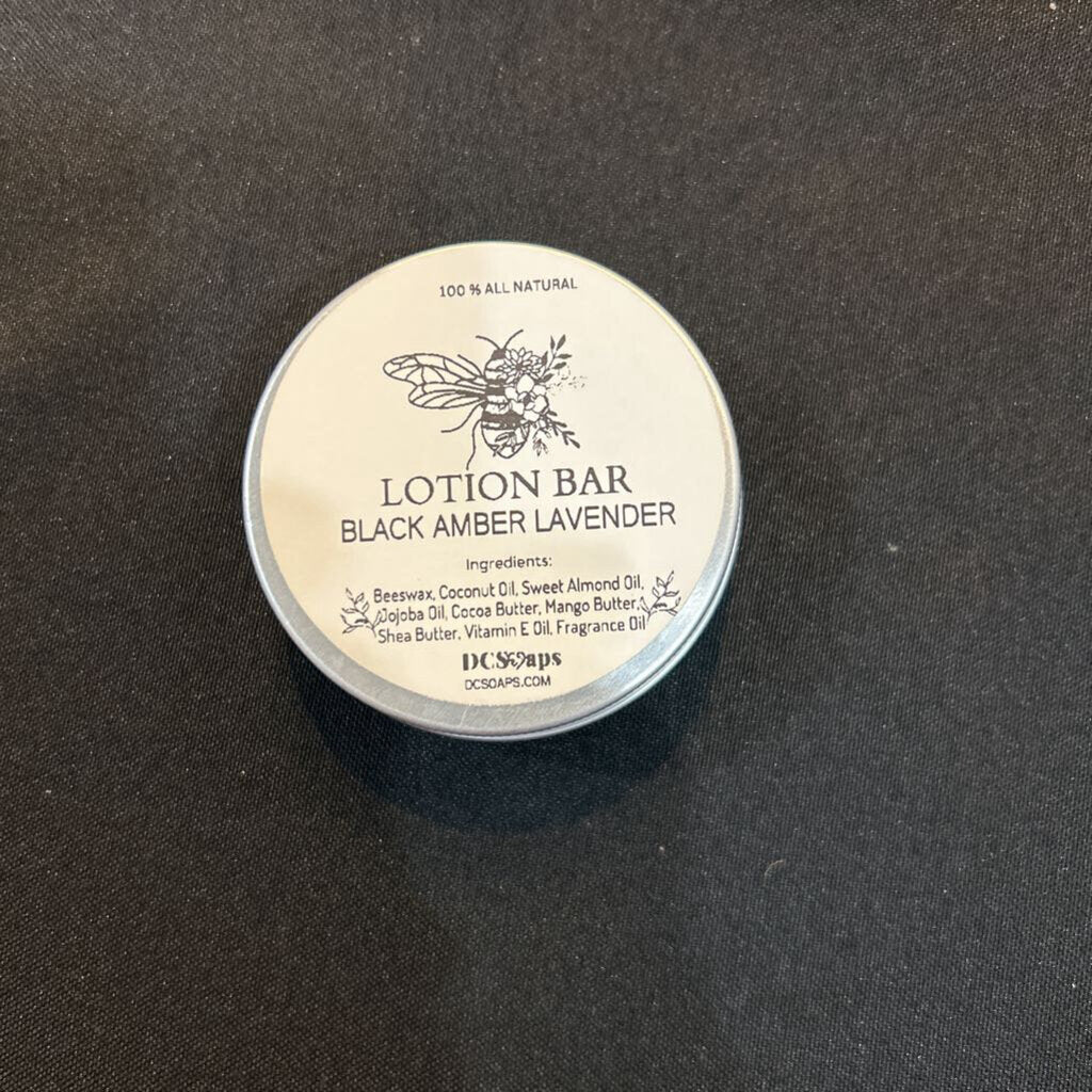 Black Amber Lavender Lotion Bar