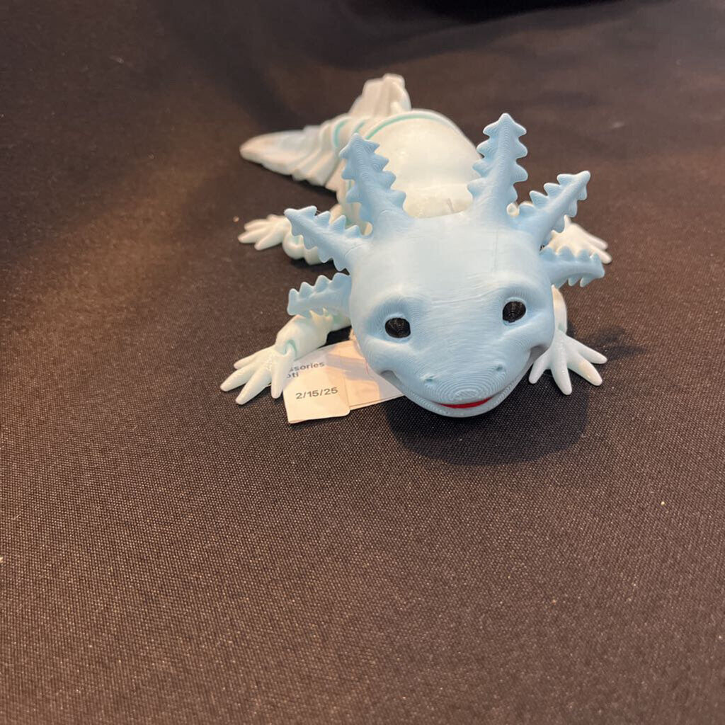 3D Blue Axolotl