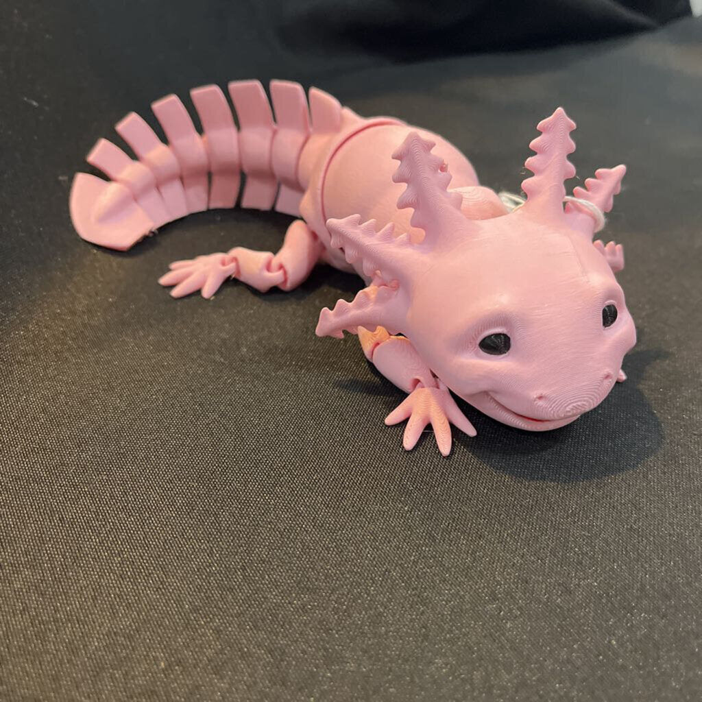 3D Pink Axolotl