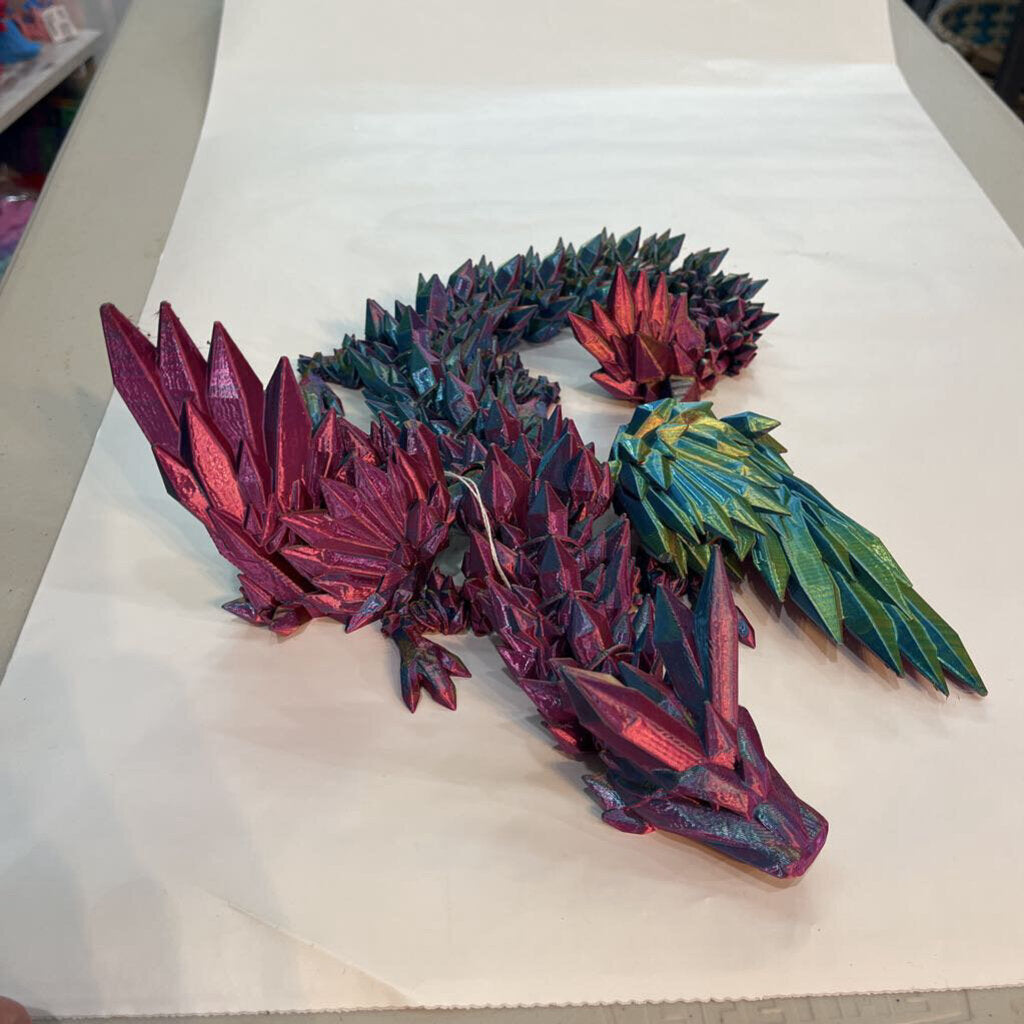 3D Large Winged Crystal Dragon