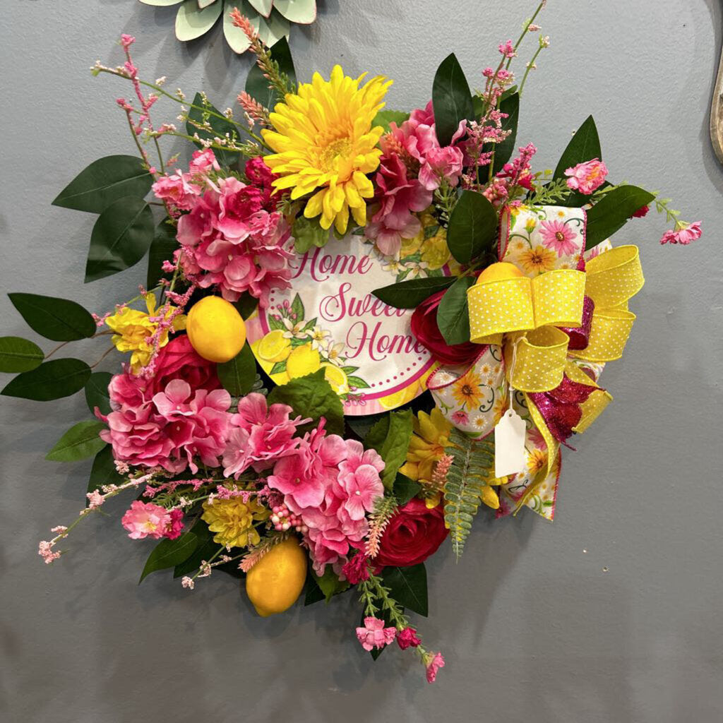 Home Sweet Home Lemon Wreath