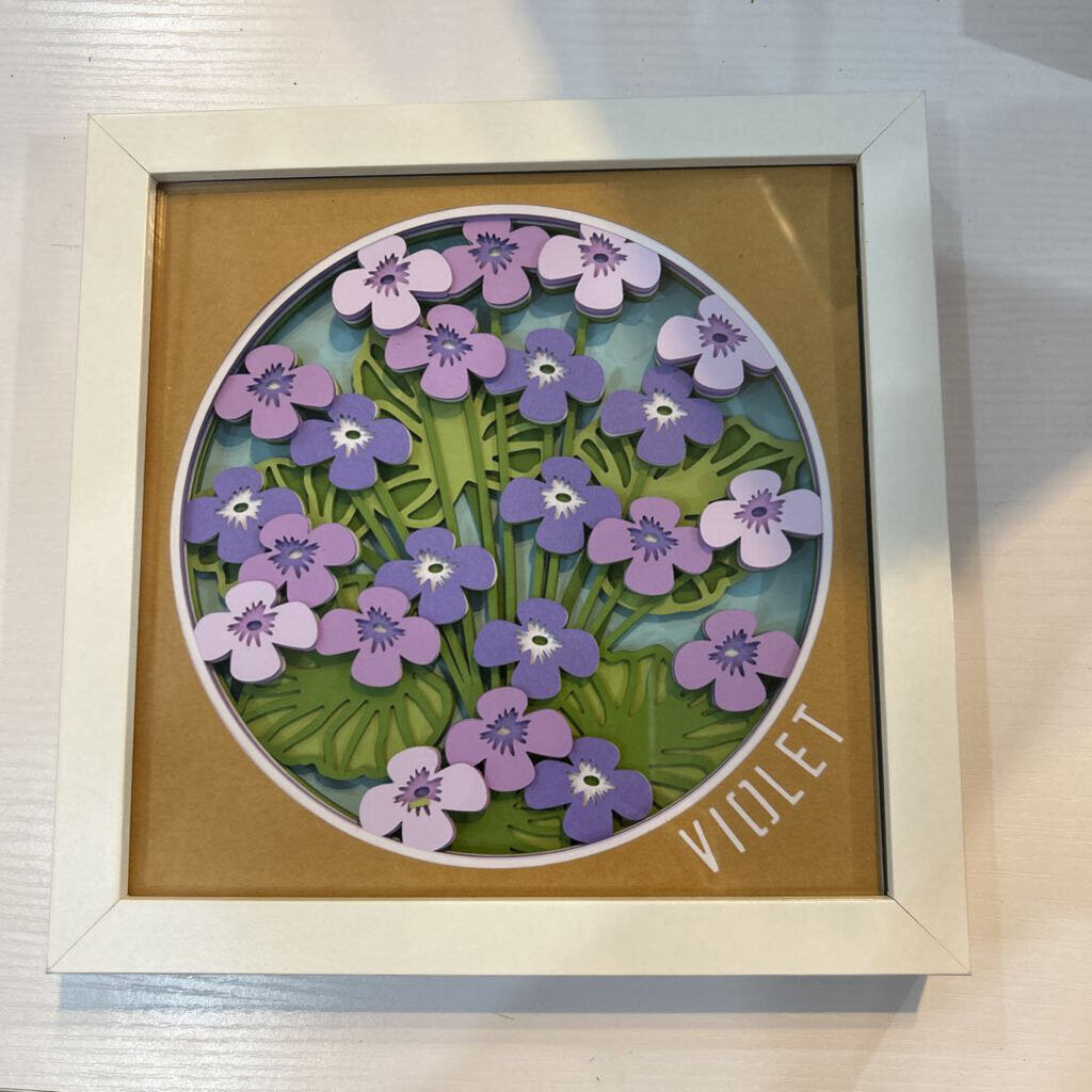 Violet white Shadowbox