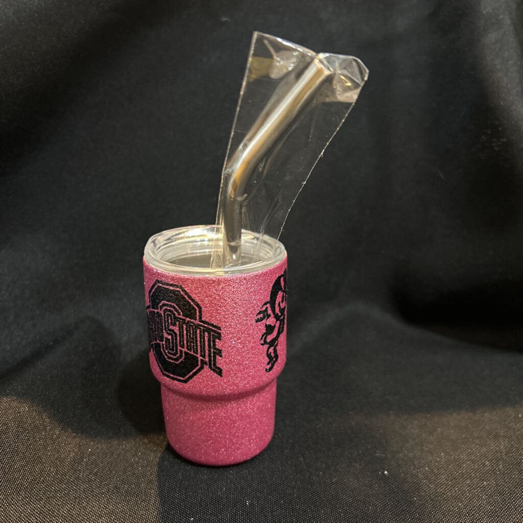 OSU Block Logo Pink Glitter 3oz