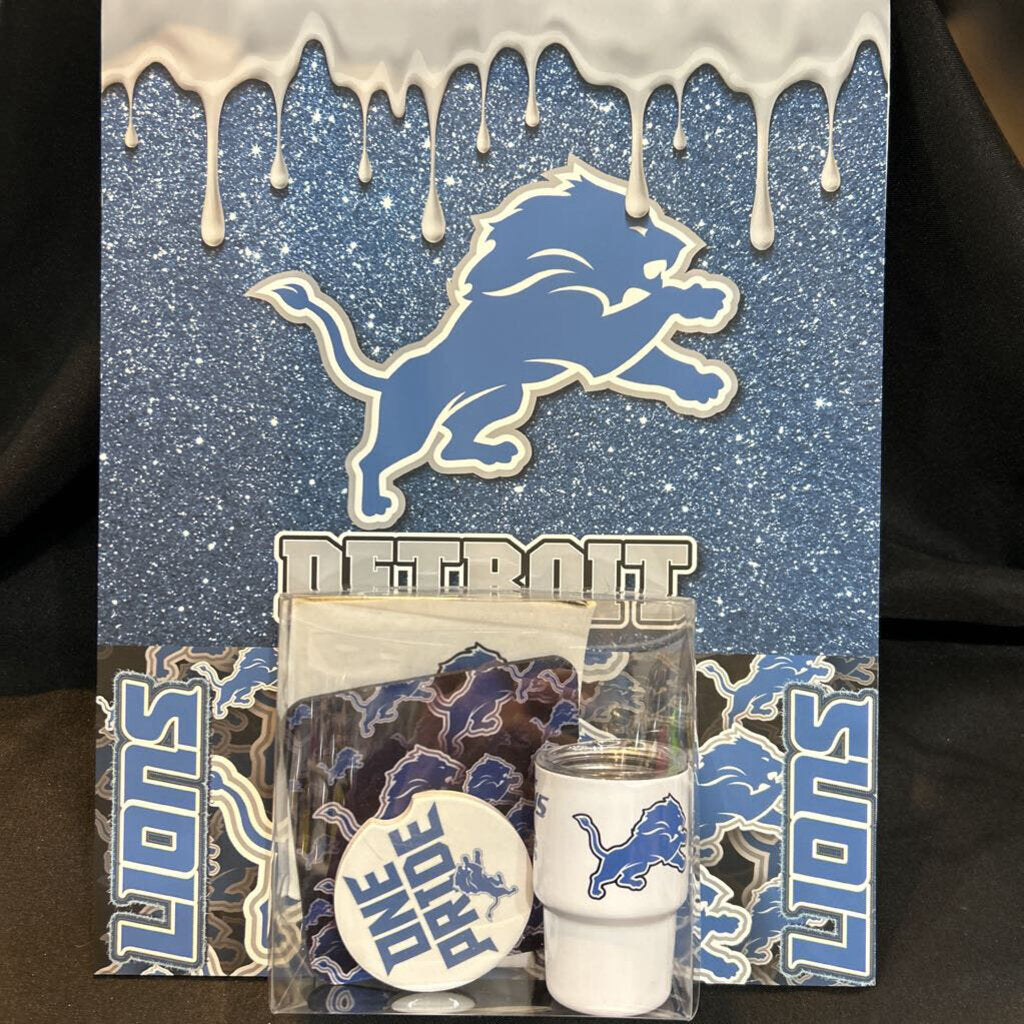 Detroit Lions Lrg Card w/Goodies
