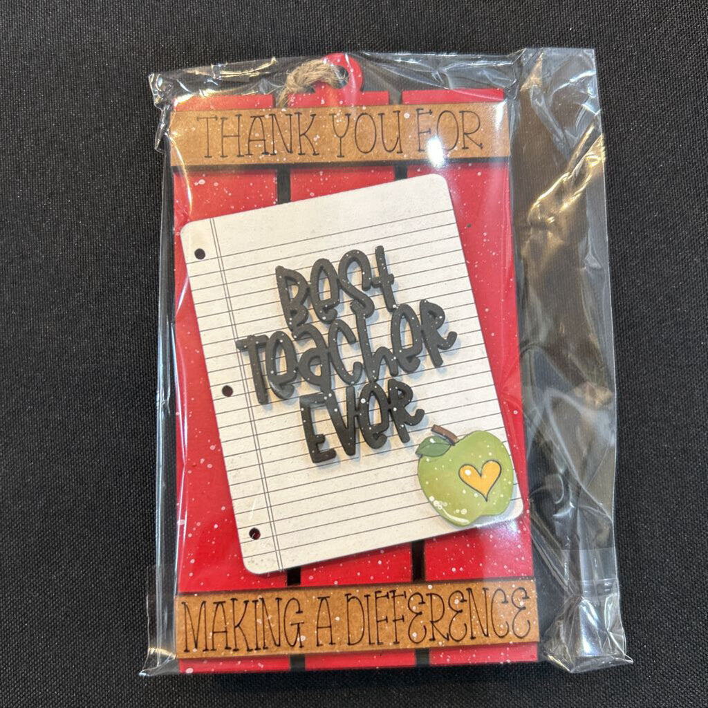 Best Teacher Ever Gift Card Holder