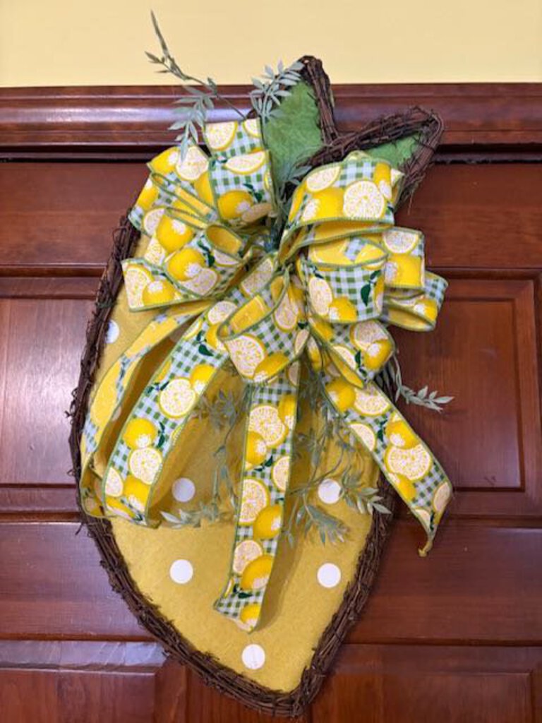 Lemon Grapevine Wreath 13