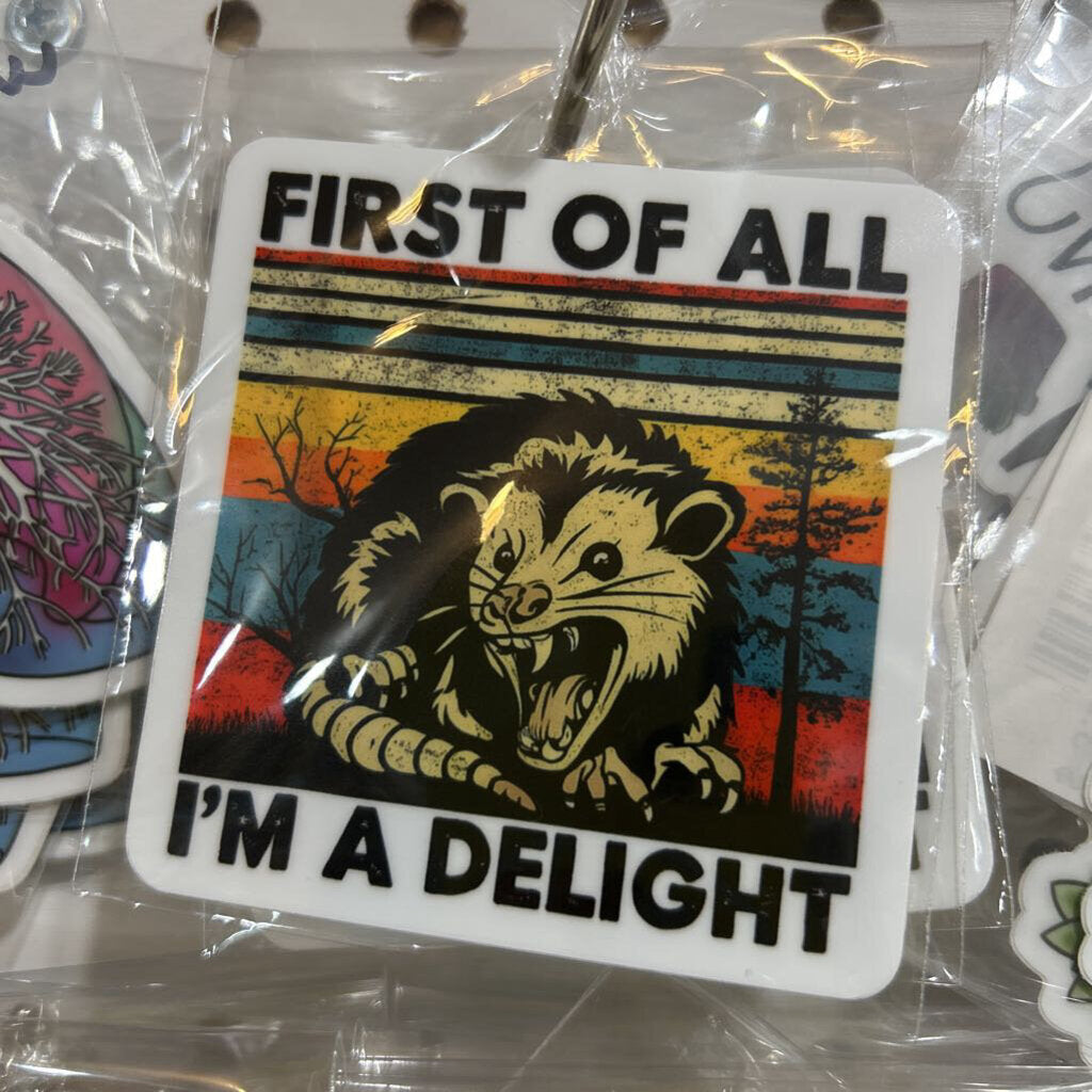 Oppossum Delight Sticker