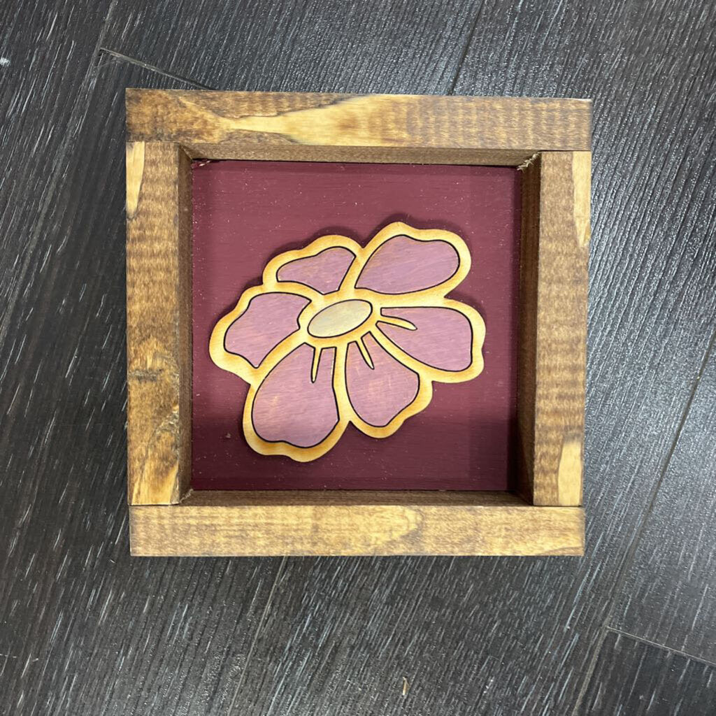 Double Purple Floral Mini