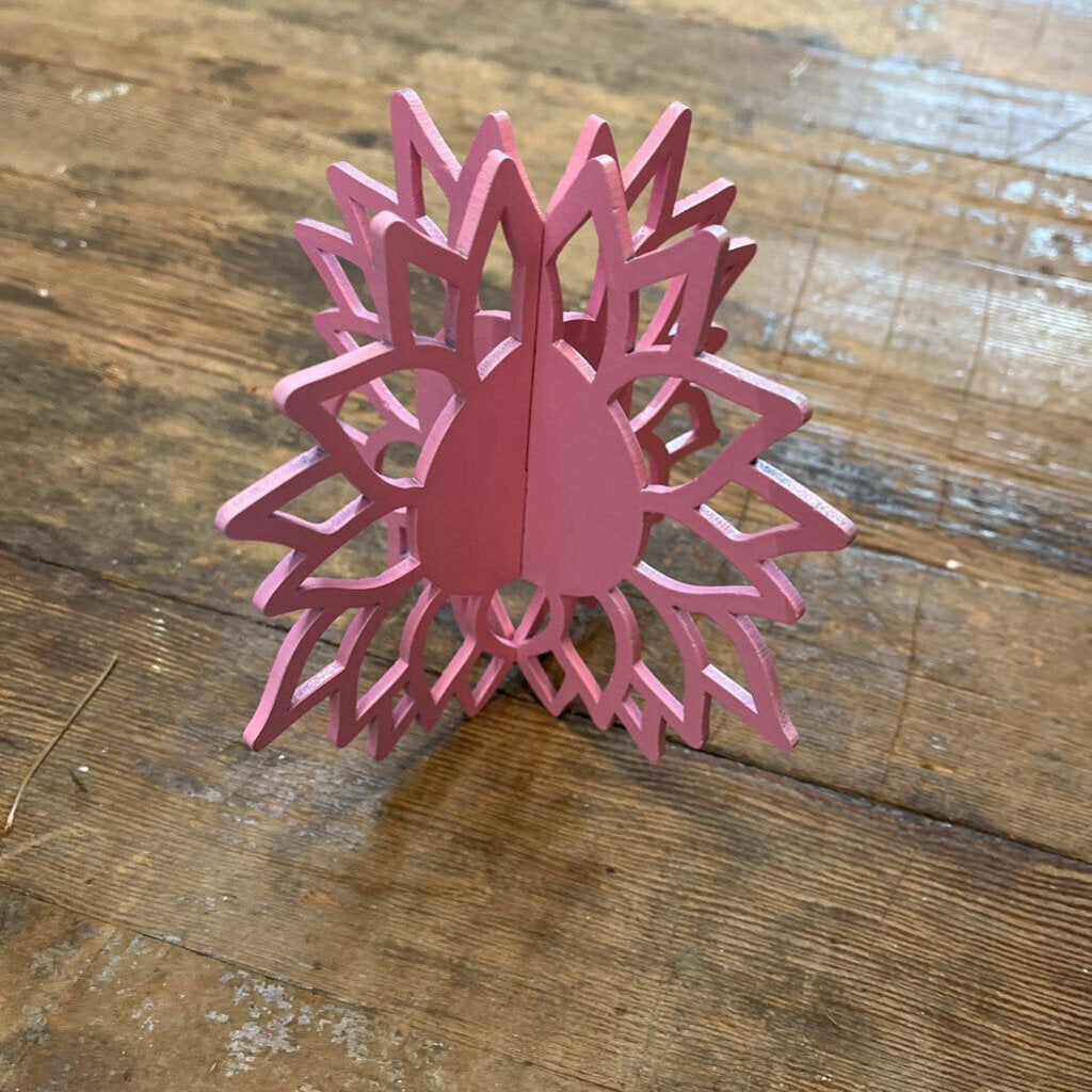 3D Sunflower Pink laser cut (shelf sitter)