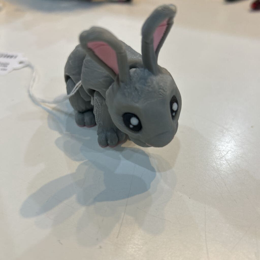 3D mini gray bunny