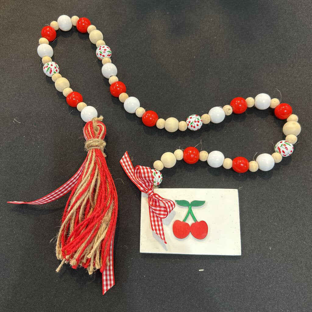 Cherry beaded Garland