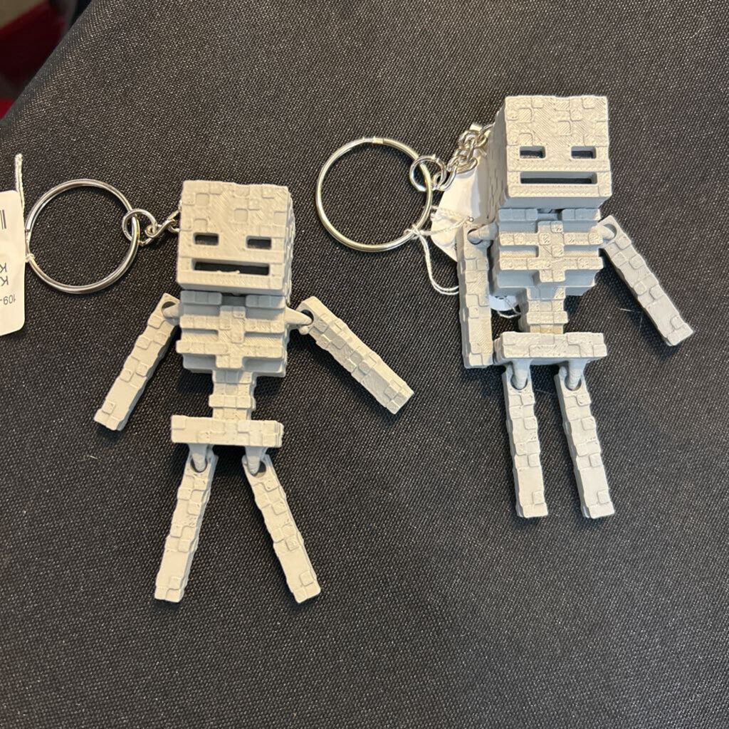 Skeleton Block 3D Keychain