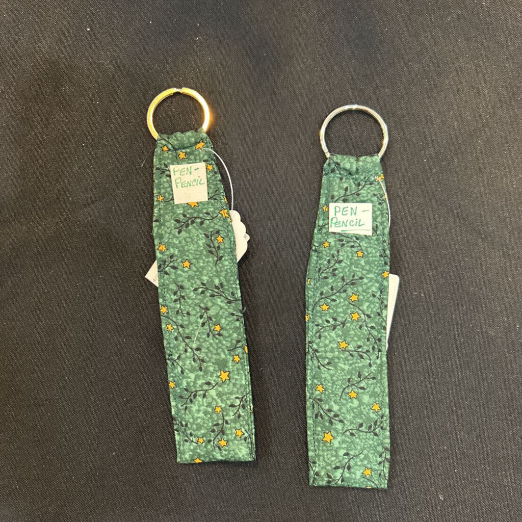 Key Tags with pen/pencil pocket