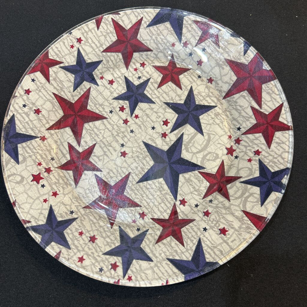 Large Patriotic Stars Plate