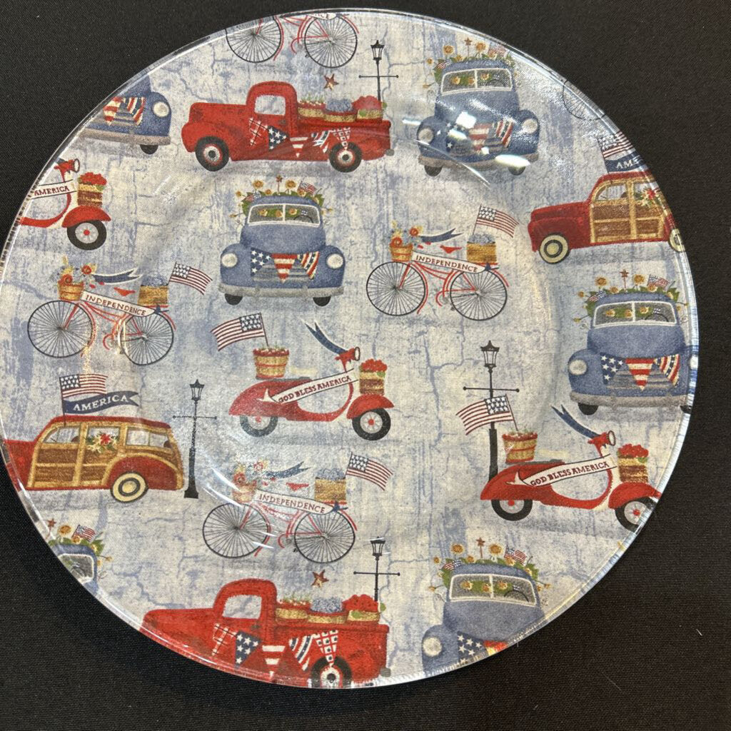 Large Patriotic Truck Plate