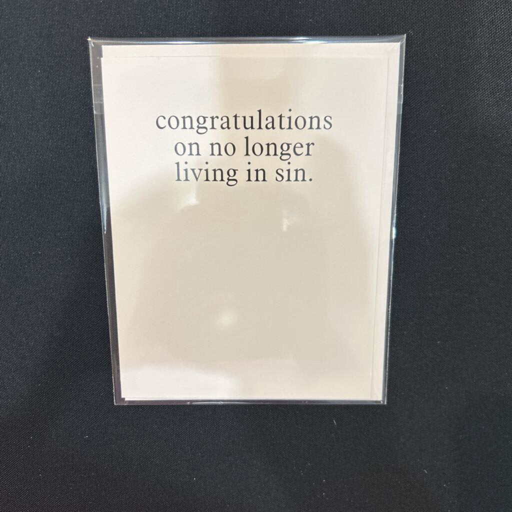 Living in Sin, Card