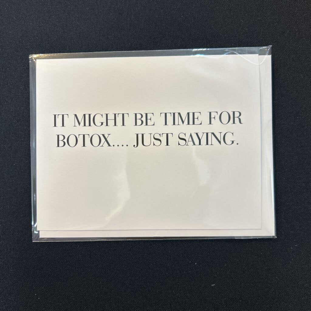 Time for Botox, Card