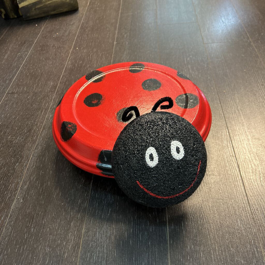 Lg Clay Pot Lady Bug