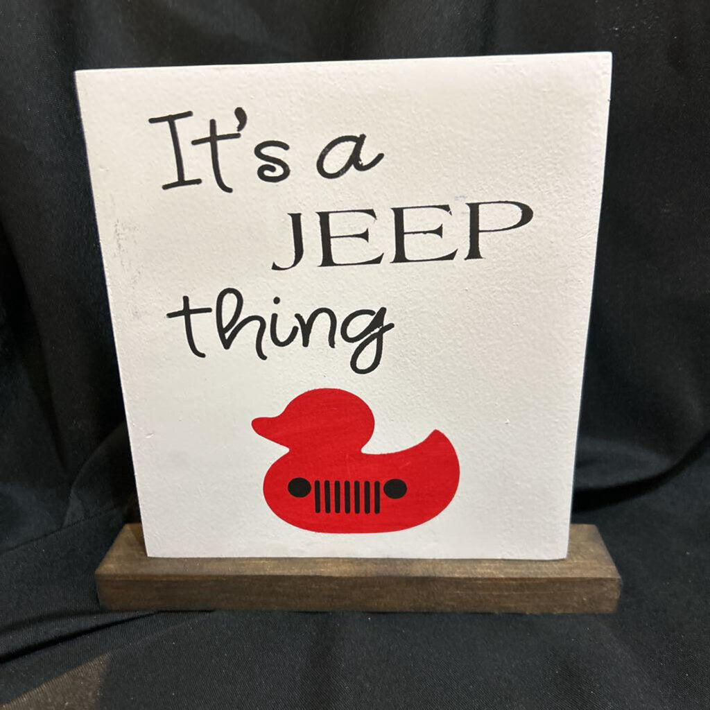 It's a Jeep Thing red duck