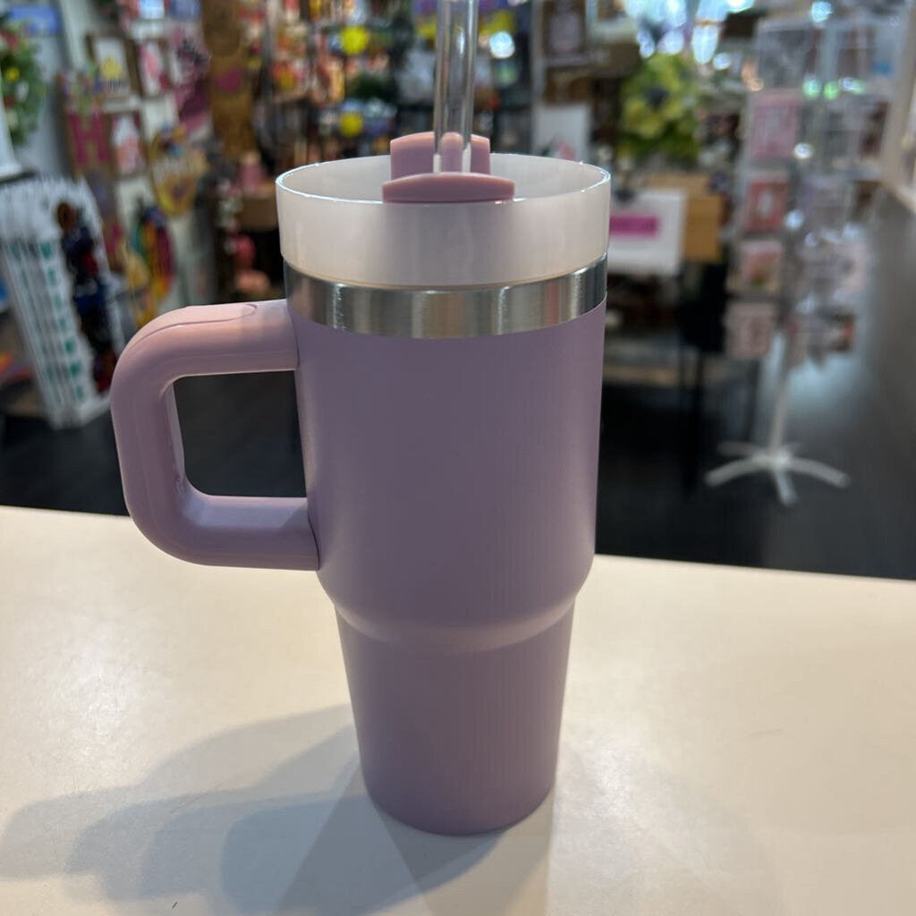 Kids Tumbler with Handle 16oz Purple