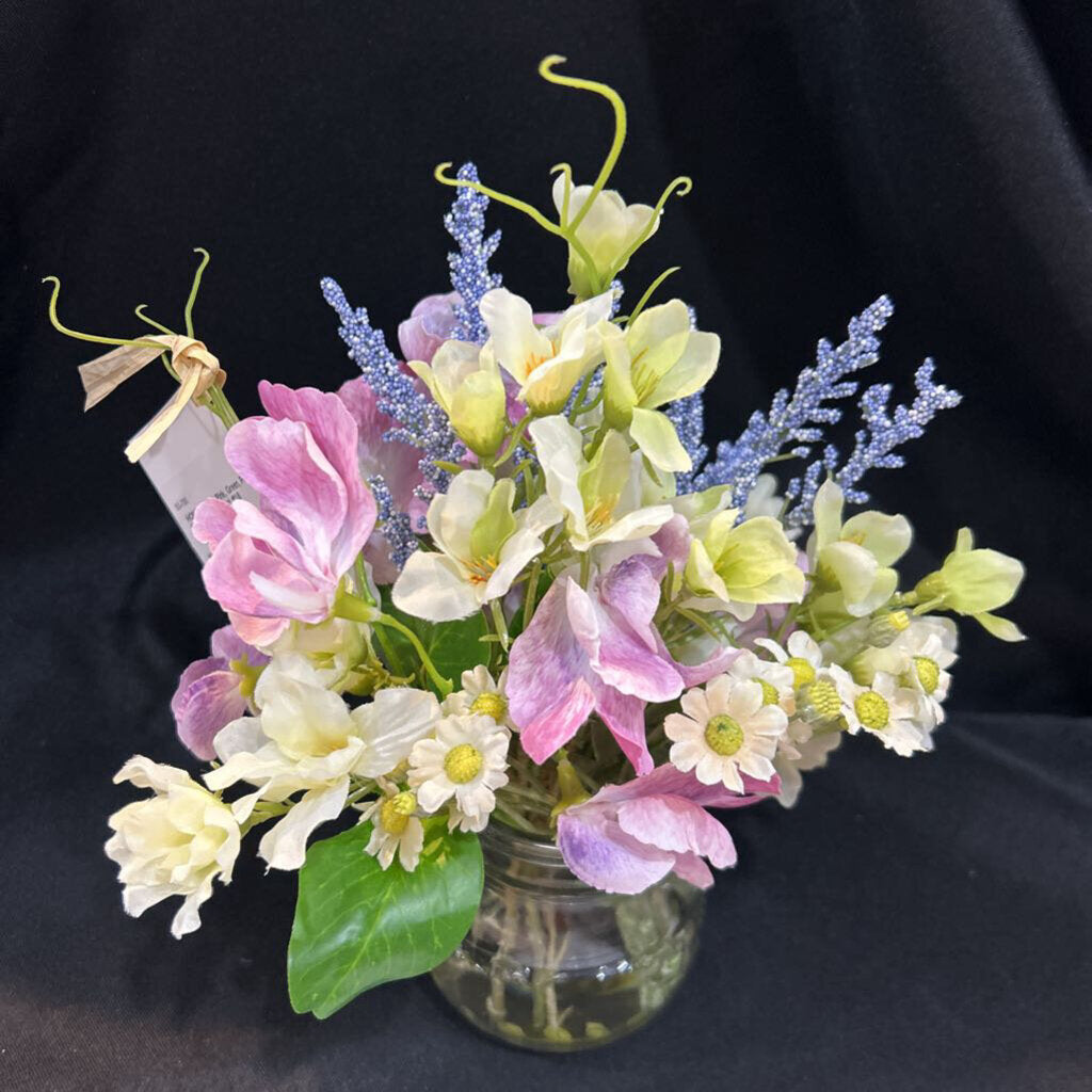 Pink, Green, Purple Floral Arrangement #1.8