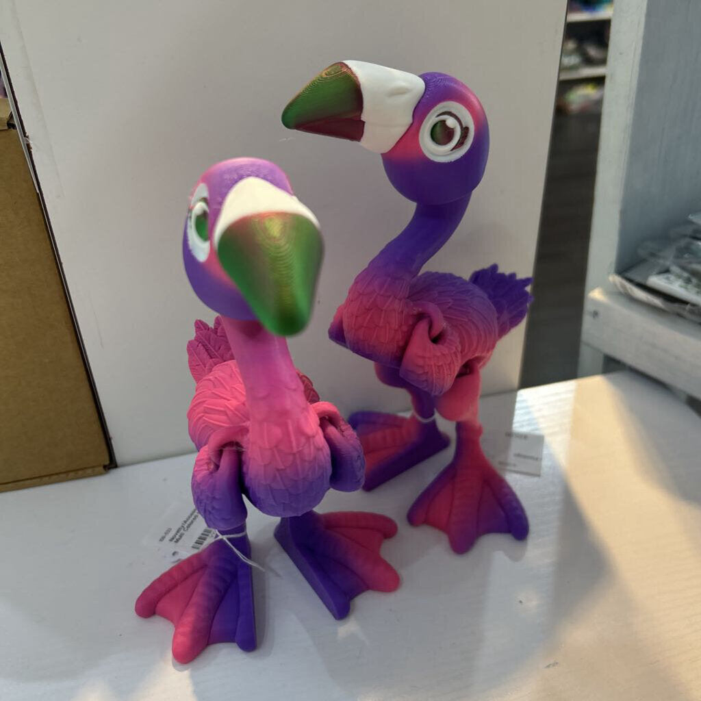 Flamingo Multi Colored Head