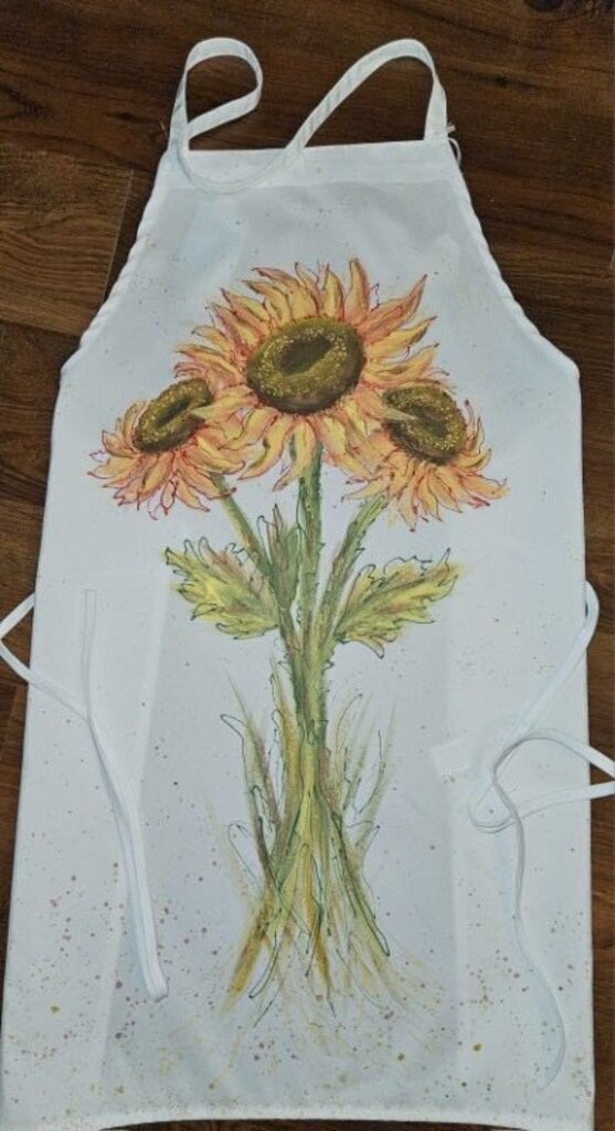 Apron, 3 Big Sunflowers