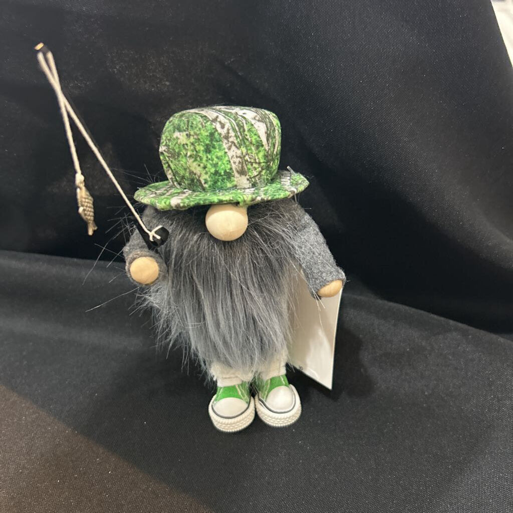 Fisherman small green Gnome