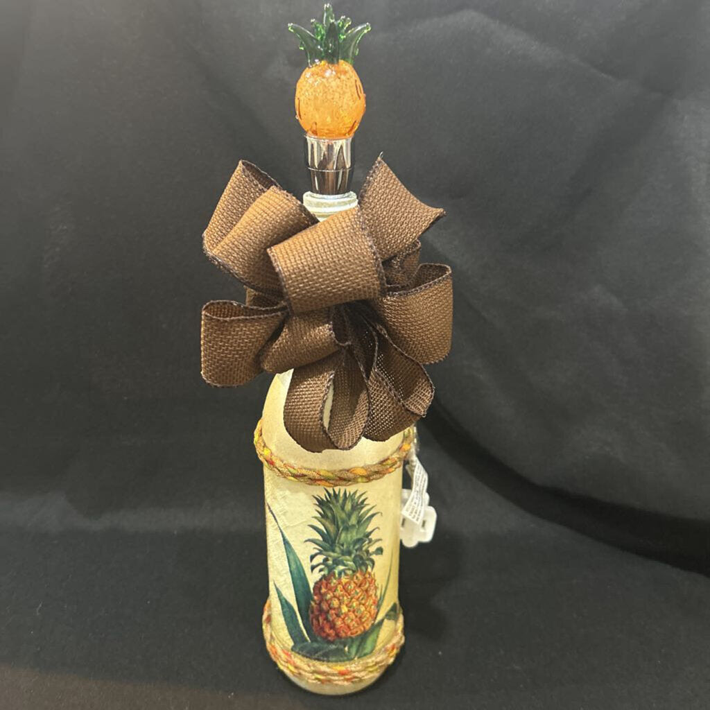 Wine Bottle Lamp Pineapple Napkin D8
