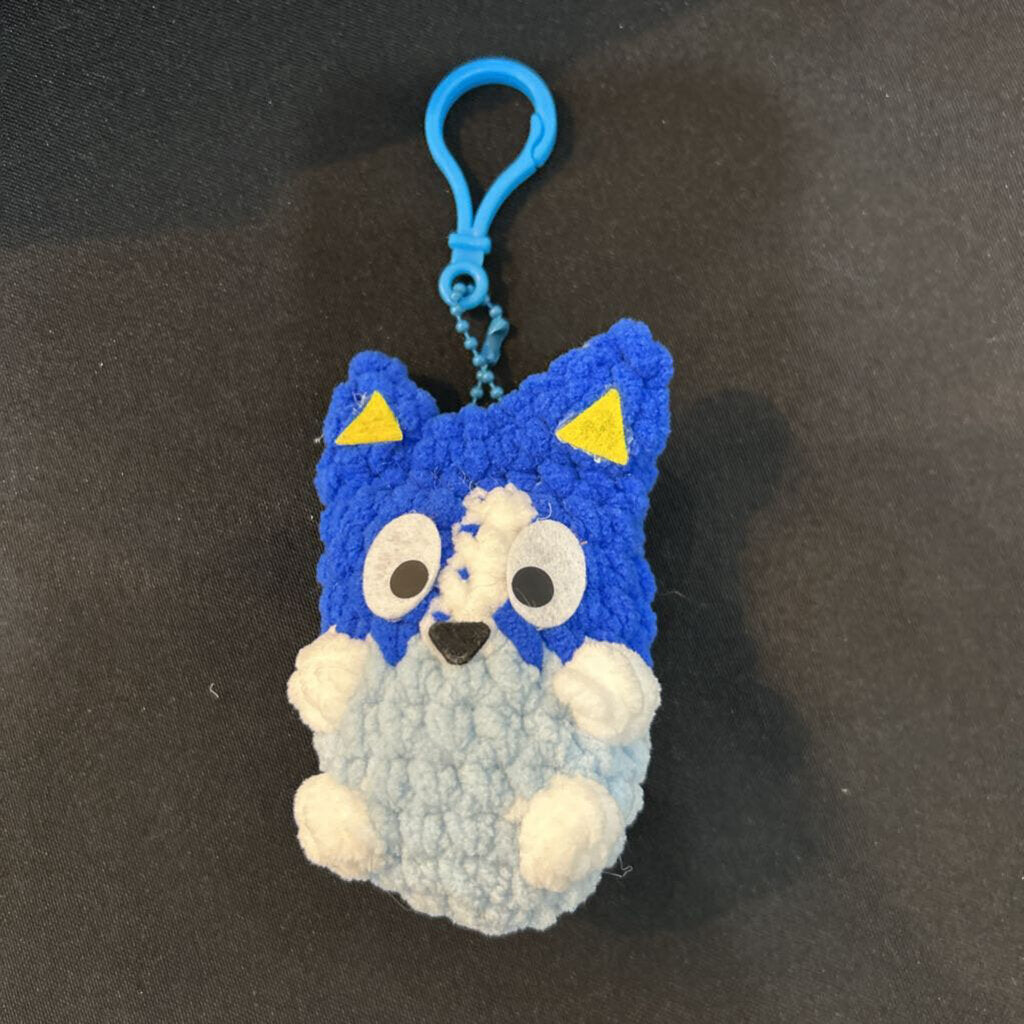 Crochet Bluey Keychain