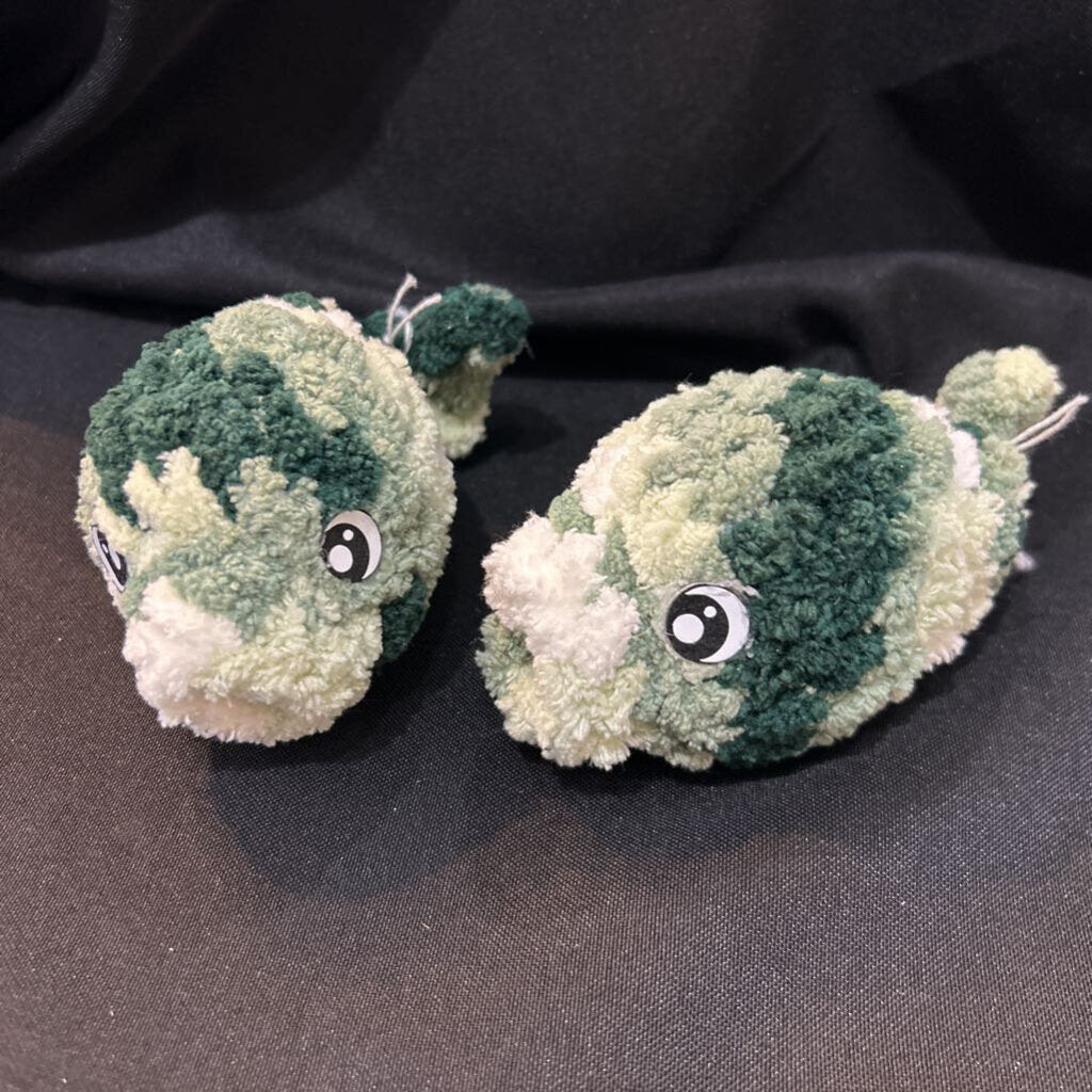 Crochet Bubble Fish Green