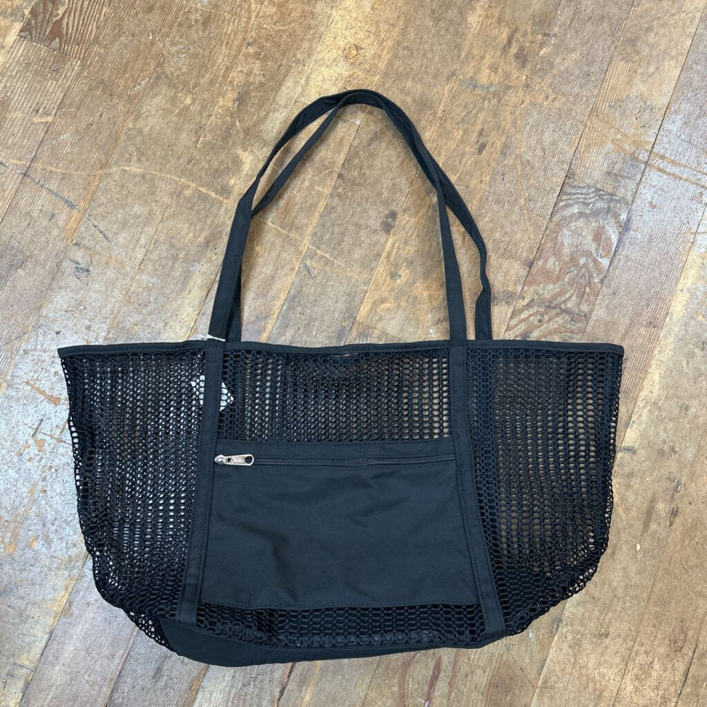 Mesh Beach Bag Black
