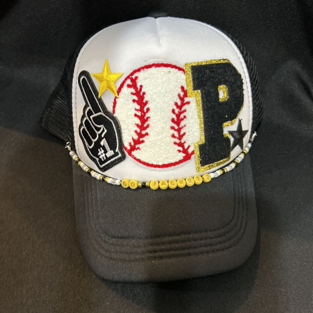 B&W Go Jackets Hat w/Patches