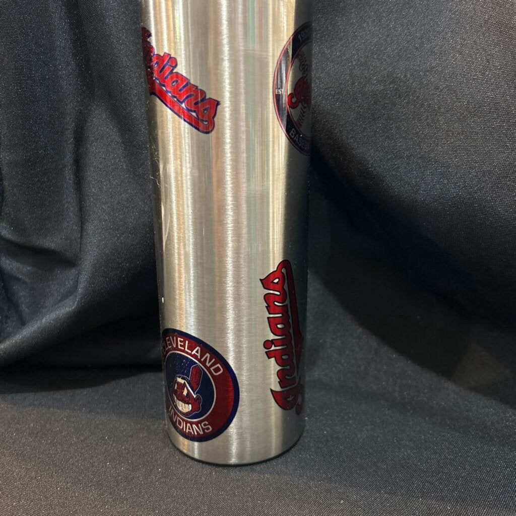 Tumbler Indians Wahoo Collage SS 20oz