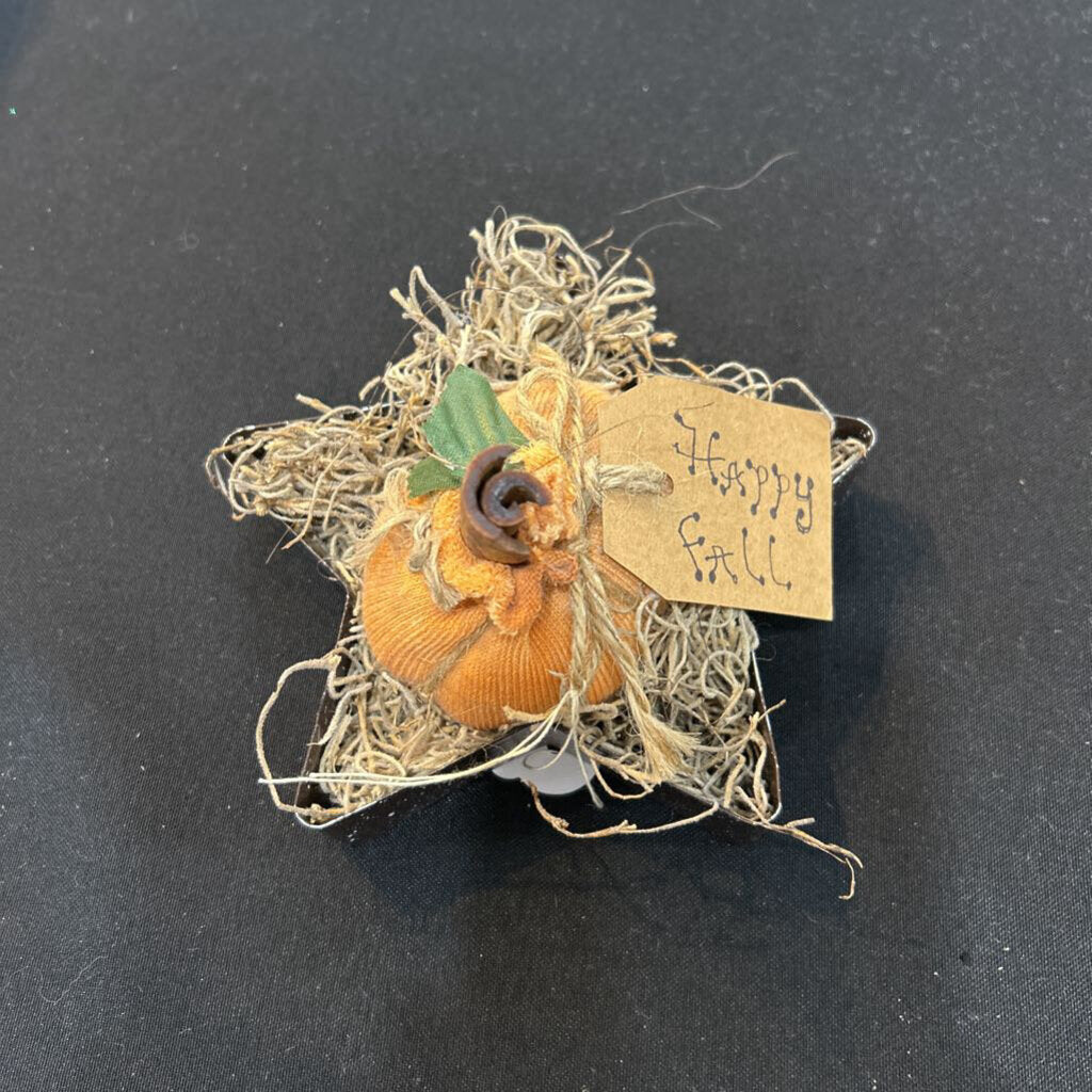 Sock Pumpkin in Star Tin