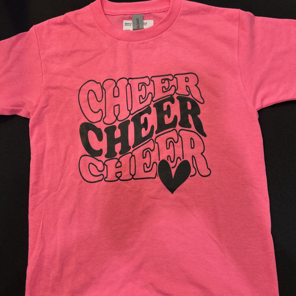 Kids Pink Cheer T-shirt