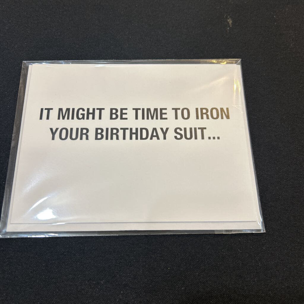 Birthday Suit, Card